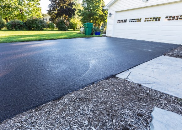 Asphalt driveway